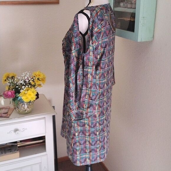 NWT Francesca's Blue Rain Embellished Shift Dress - Picture 6 of 15